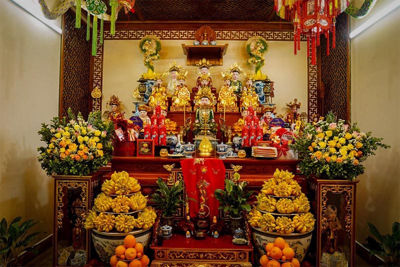 Một cơ sở thờ Mẫu trên địa bàn phường Thượng Hồng (Hưng Yên). Ảnh: Cổng TTĐT Công an tỉnh Hưng Yên