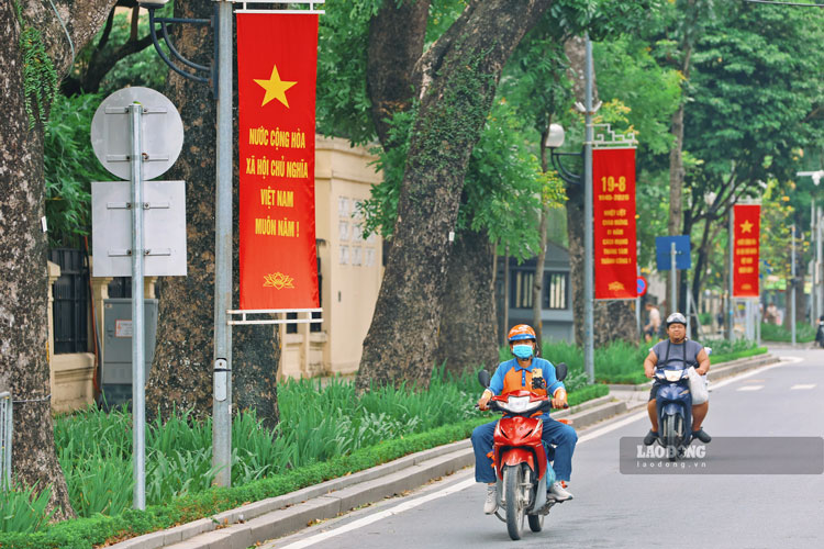 tại các tuyến phố rợp bóng cây xanh