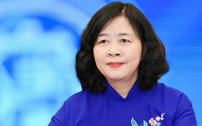 Bui Thi Minh Hoai 동지, 정치국 위원, 당 중앙위원회 서기, 베트남 조국전선 중앙위원회 위원장. 사진: 조국전선