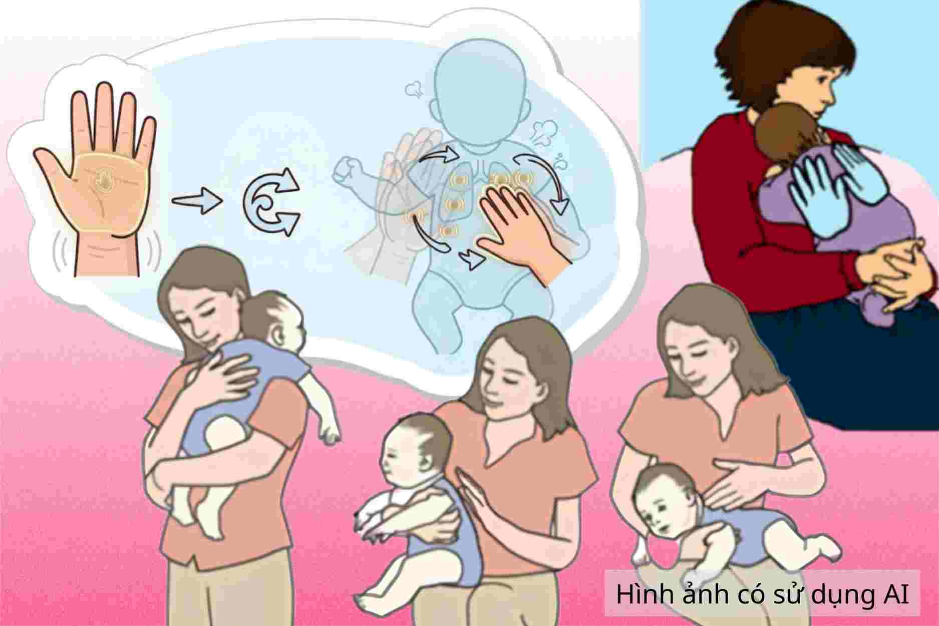 Note the time to vibrate to drain phlegm for children