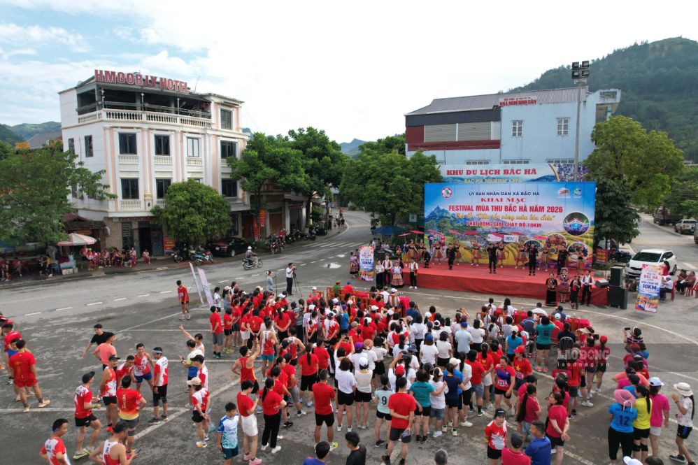 Exciting 10 km race in Bac Ha. Anh: Pham Bang