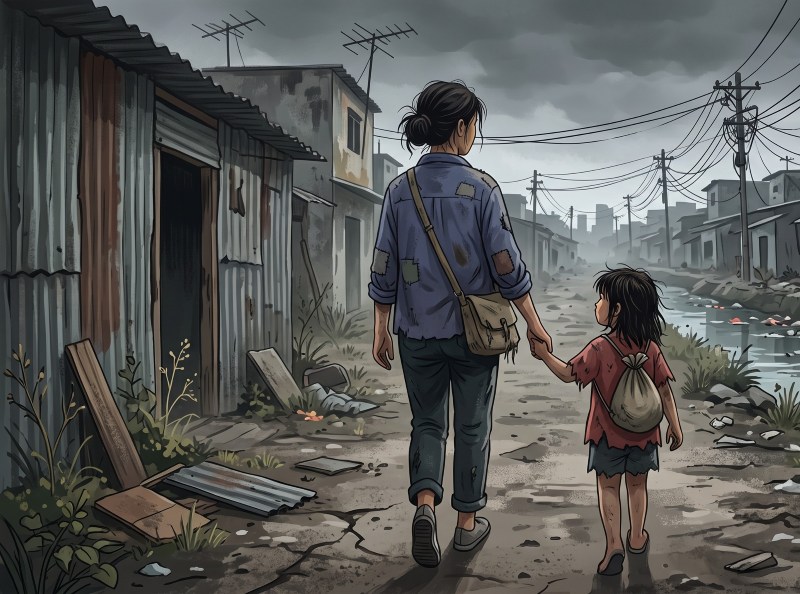 From October 5, 2026, poor single mothers raising children will receive monthly social allowances. Photo: AI