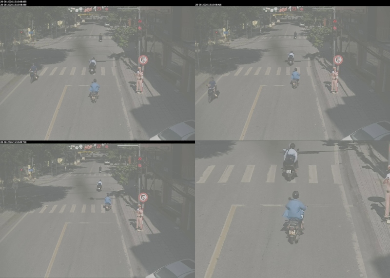 Series of vehicles just fined remotely in Cao Bang. Photo: Cao Bang Police