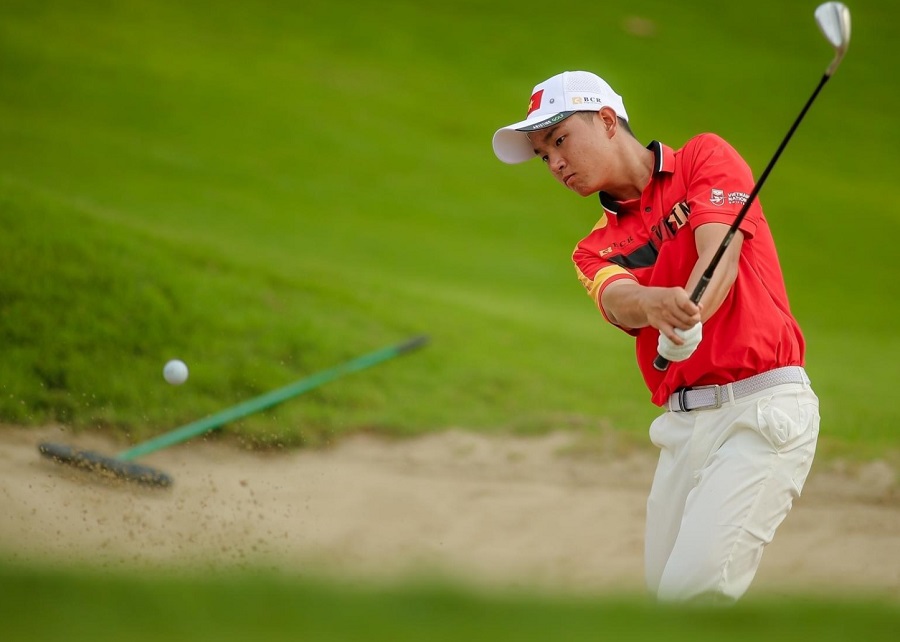 Player Nguyen Anh Minh and the Vietnam Golf Team will focus on preparing for ASIAD 20. Photo: VGA
