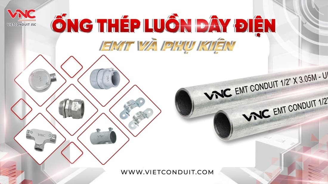 EMT wiring steel pipe manufactured by Vietconduit meets UL 797 standard. Photo: Vietconduit