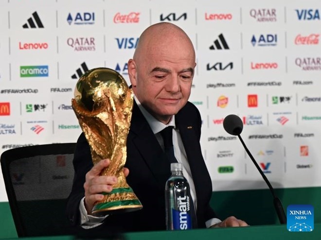 FIFA President Gianni Infantino. Photo: Xinhua