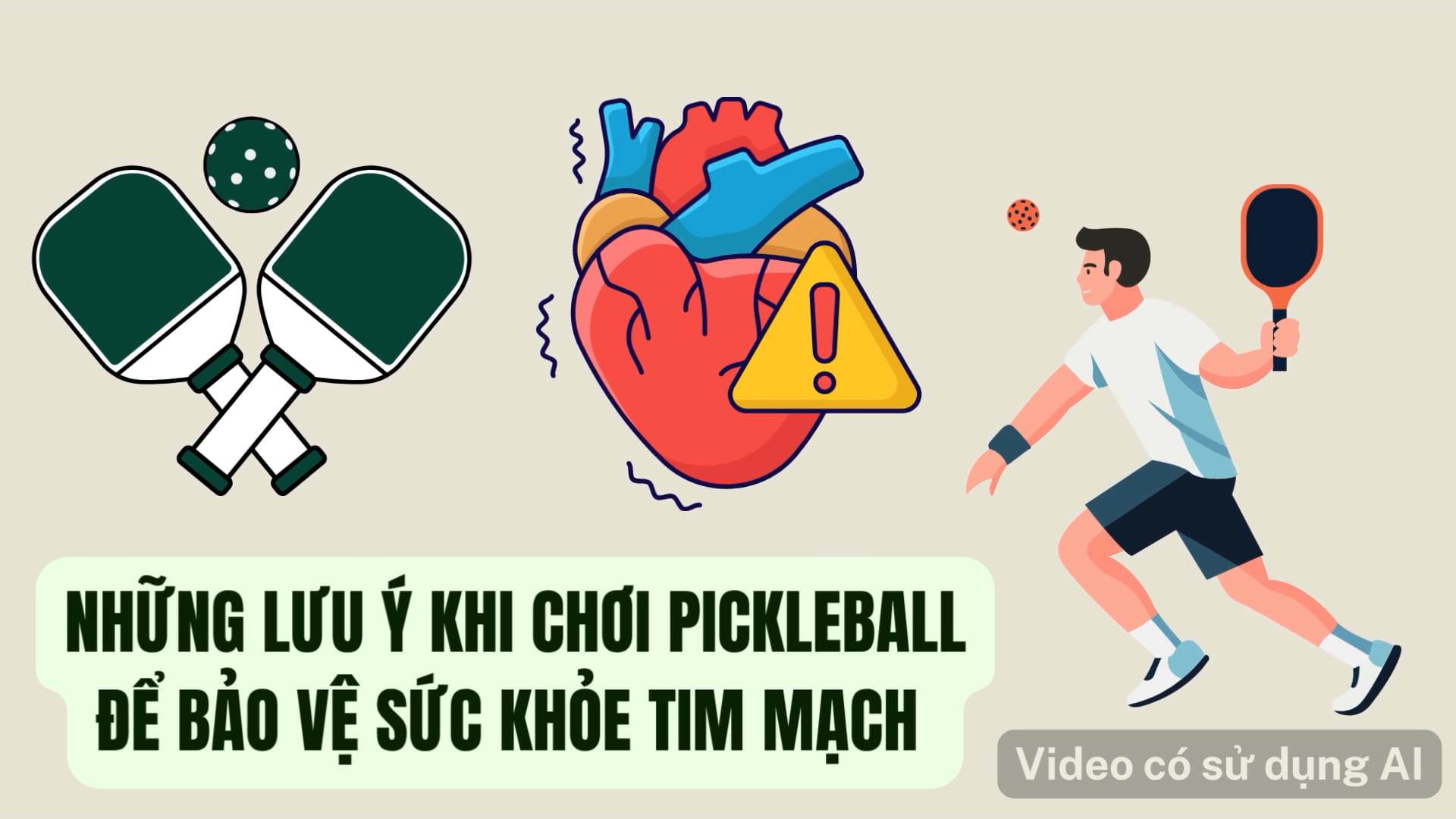 Notes when playing pickleball to protect cardiovascular health
