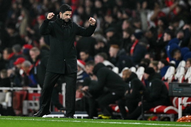 Coach Mikel Arteta wants to welcome more quality new players to the Emirates Stadium. Photo: AFP