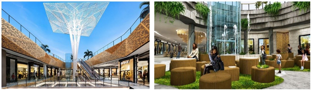 Minh họa khu vực Trung tâm thương mại. Ảnh: Viện Quy hoạch và Kiến trúc đô thị