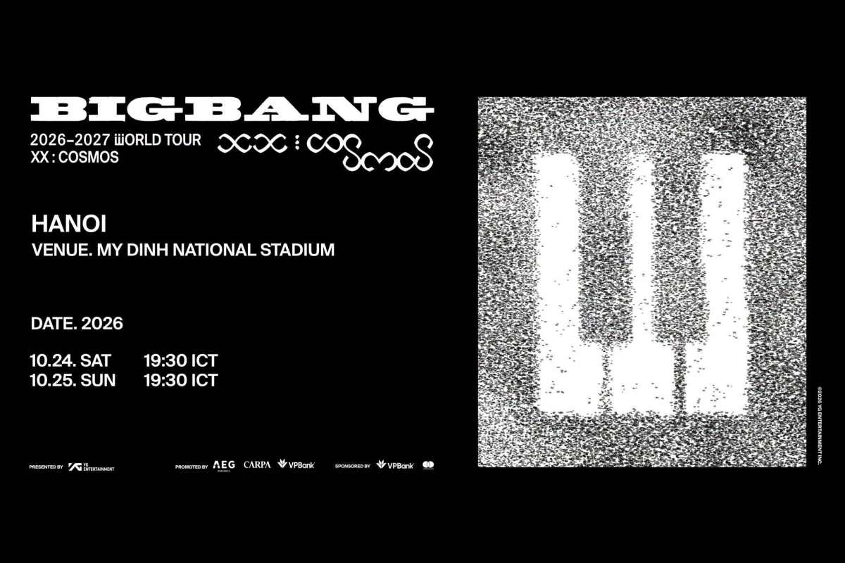 BigBang concert is scheduled to take place on October 24, 25 at My Dinh Stadium (Hanoi). Photo: VP Bank