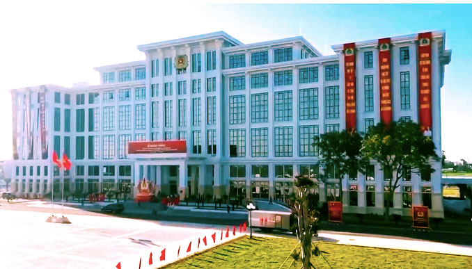 Trụ sở Cơ quan Cảnh sát điều tra Bộ Công an tại thôn Phượng Mỹ, xã Tam Hưng, Hà Nội. Ảnh: VTV