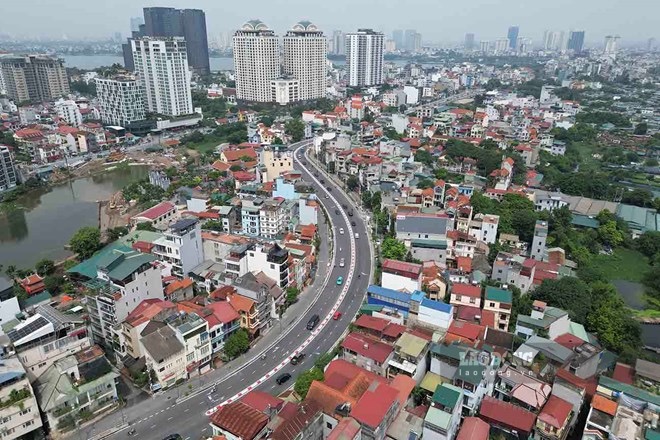 A corner of Hanoi seen from above. Photo: Huu Chanh