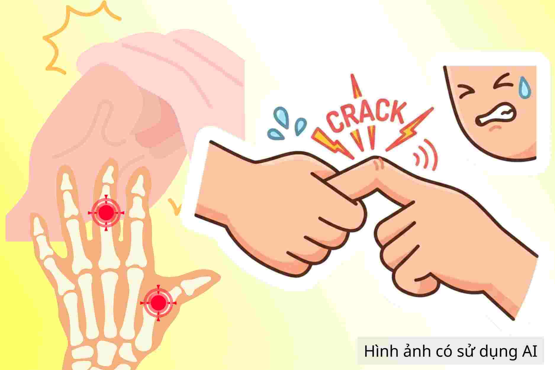 The habit of twisting finger joints can be harmful to bones and joints