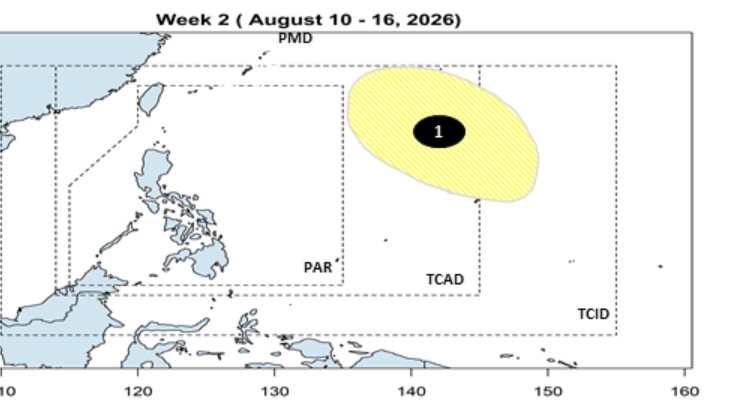 New low pressure is forecast to appear immediately after Hurricane Dolphin and tropical depression Luis. Photo: PAGASA