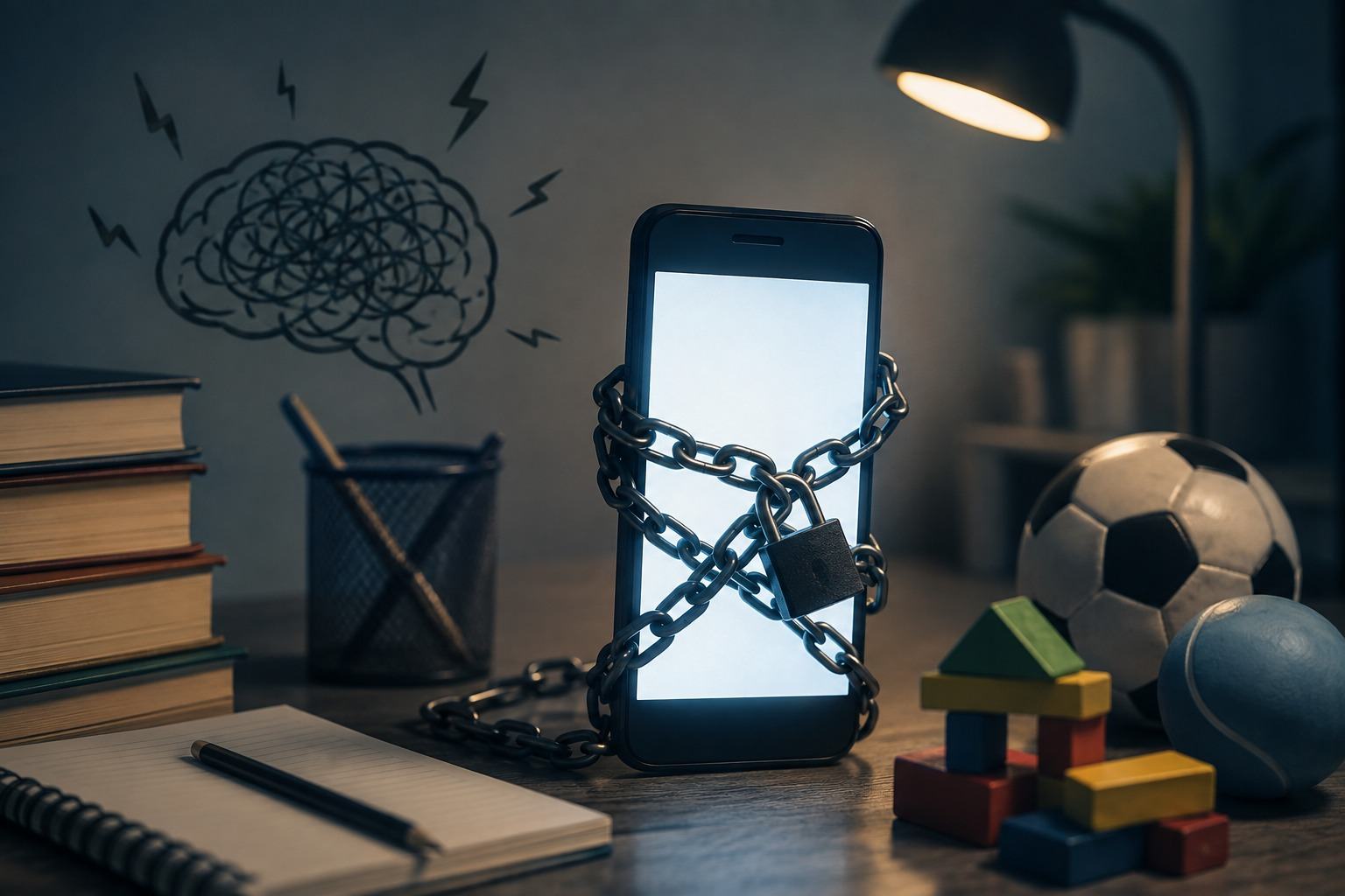 Letting children come into contact with smartphones too early is partly leaving consequences. Illustrative image AI