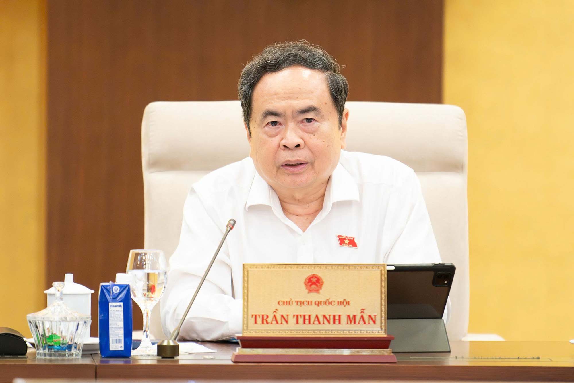 Politburo Member, National Assembly Chairman Tran Thanh Man has signed and promulgated many resolutions on personnel. Photo: Quochoi. vn
