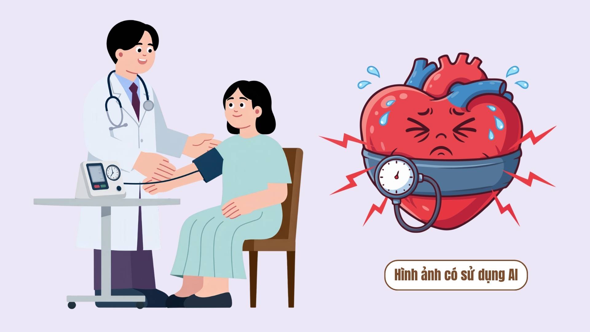 Things not to do before measuring blood pressure. Graphics: AI