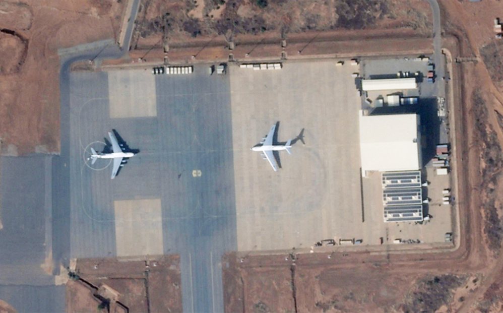 Military area at Niamey Airport in Niger. Photo: AFP
