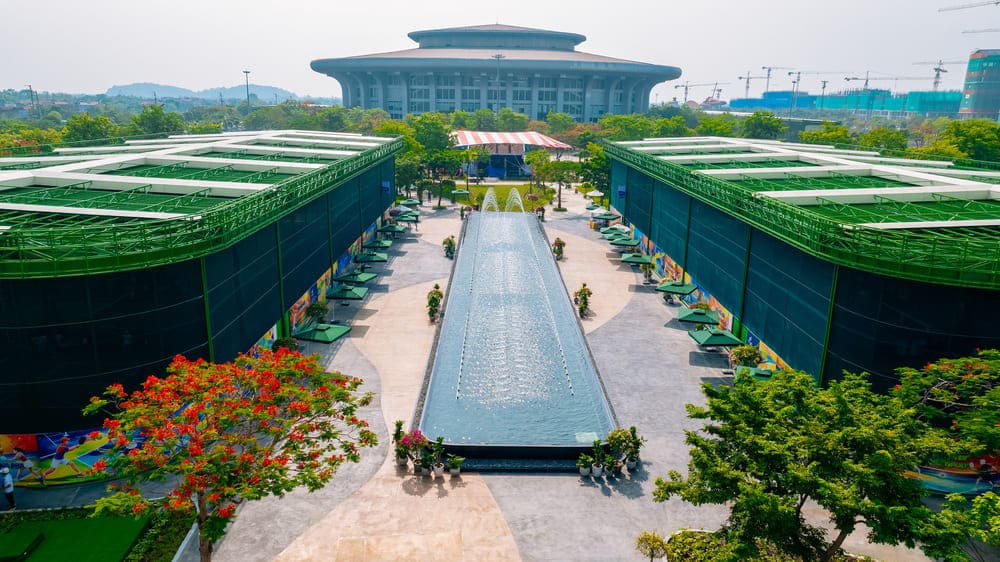 Không gian xanh mướt mắt tại Sun Sports City Ninh Binh. Ảnh: SG