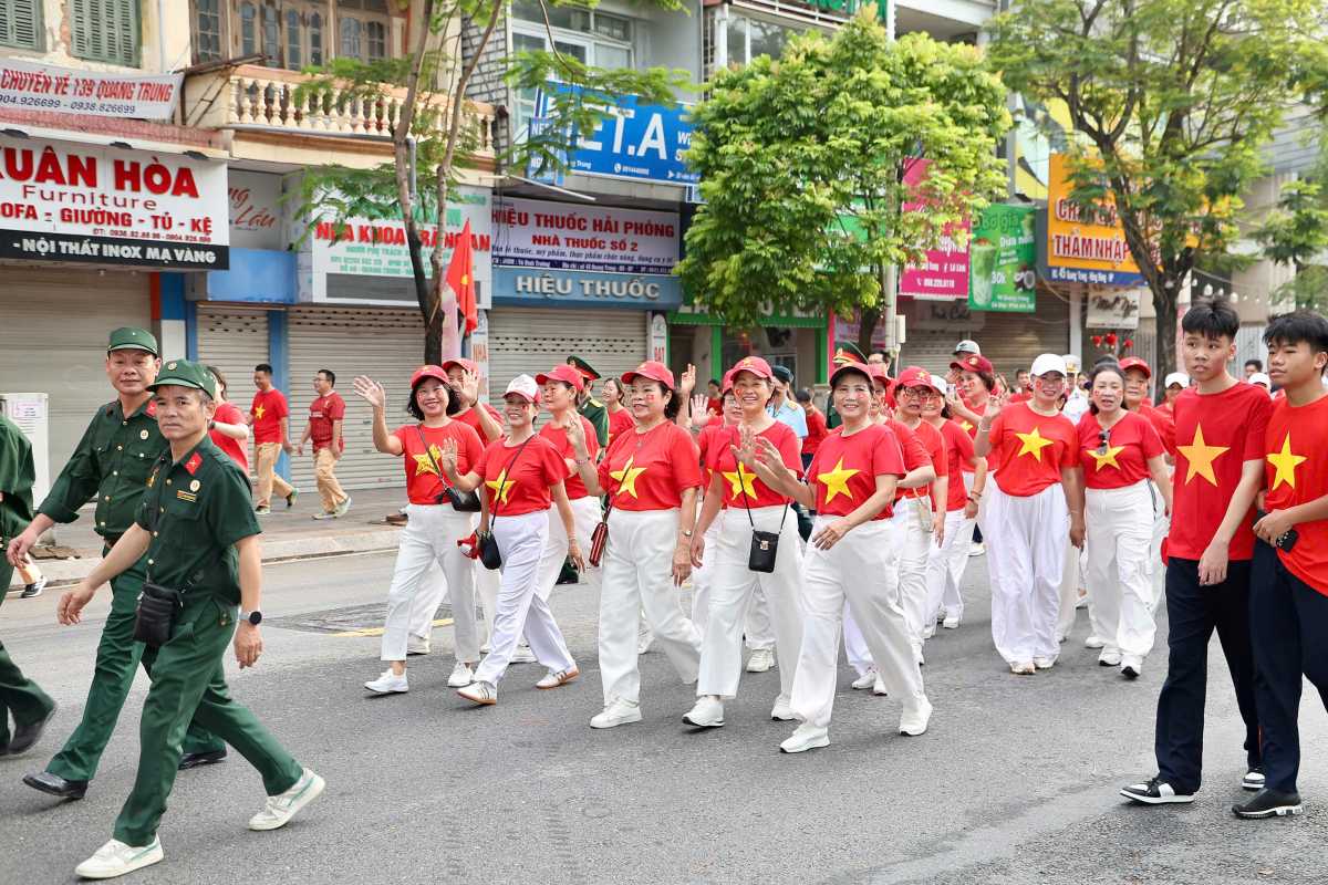 Hai Phong city simultaneously responds to the walking program "Joining Vietnam to Advance" in 2026. Photo: Hai Phong e-Portal