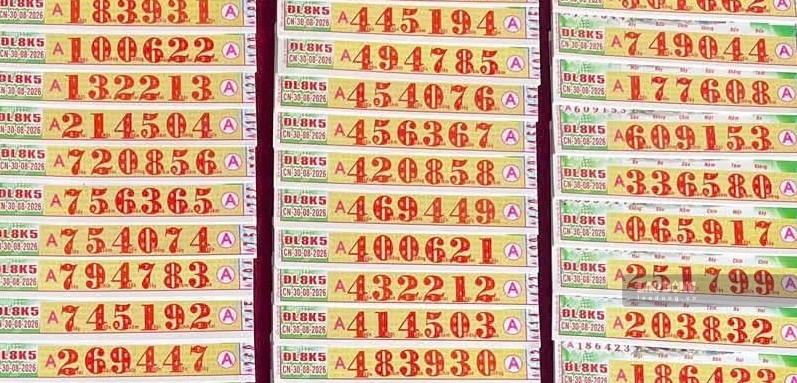 Southern lottery. Photo: The Toan