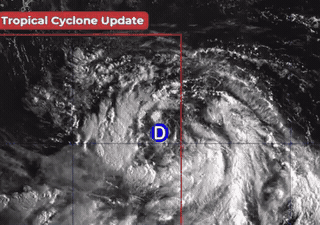 Tropical depression Pilandok formed east of the northern tip of Luzon, Philippines, on August 30. Photo: PAGASA