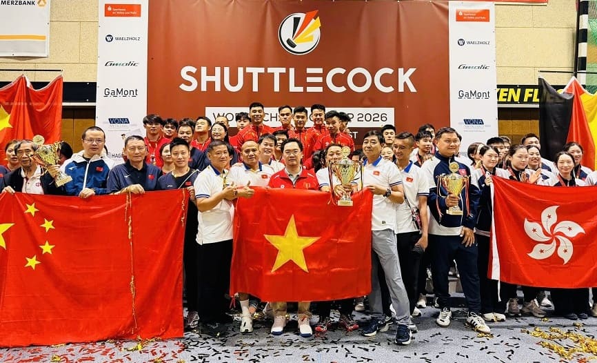 The Vietnamese volleyball team has won the No. 1 position at the 2026 World Championship. Photo: Vietnamese volleyball team