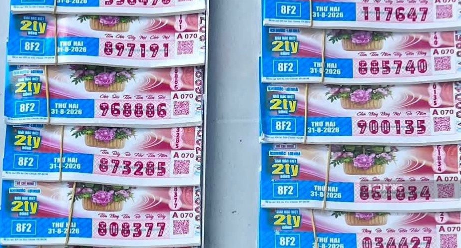 Southern lottery. Photo: The Toan