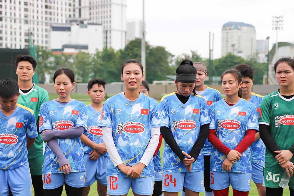Đội trưởng Phạm Hải Yến cùng các đồng đội quyết tâm đạt thành tích tốt tại ASIAD 2026. Ảnh: VFF