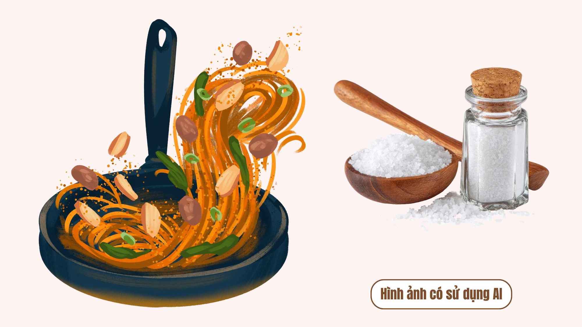 Eating habits shorten the lifespan of Vietnamese people. Graphics: AI