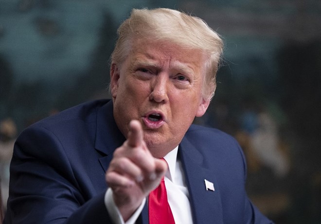 President Donald Trump said the conflict with Iran is "a relatively small conflict". Photo: AFP