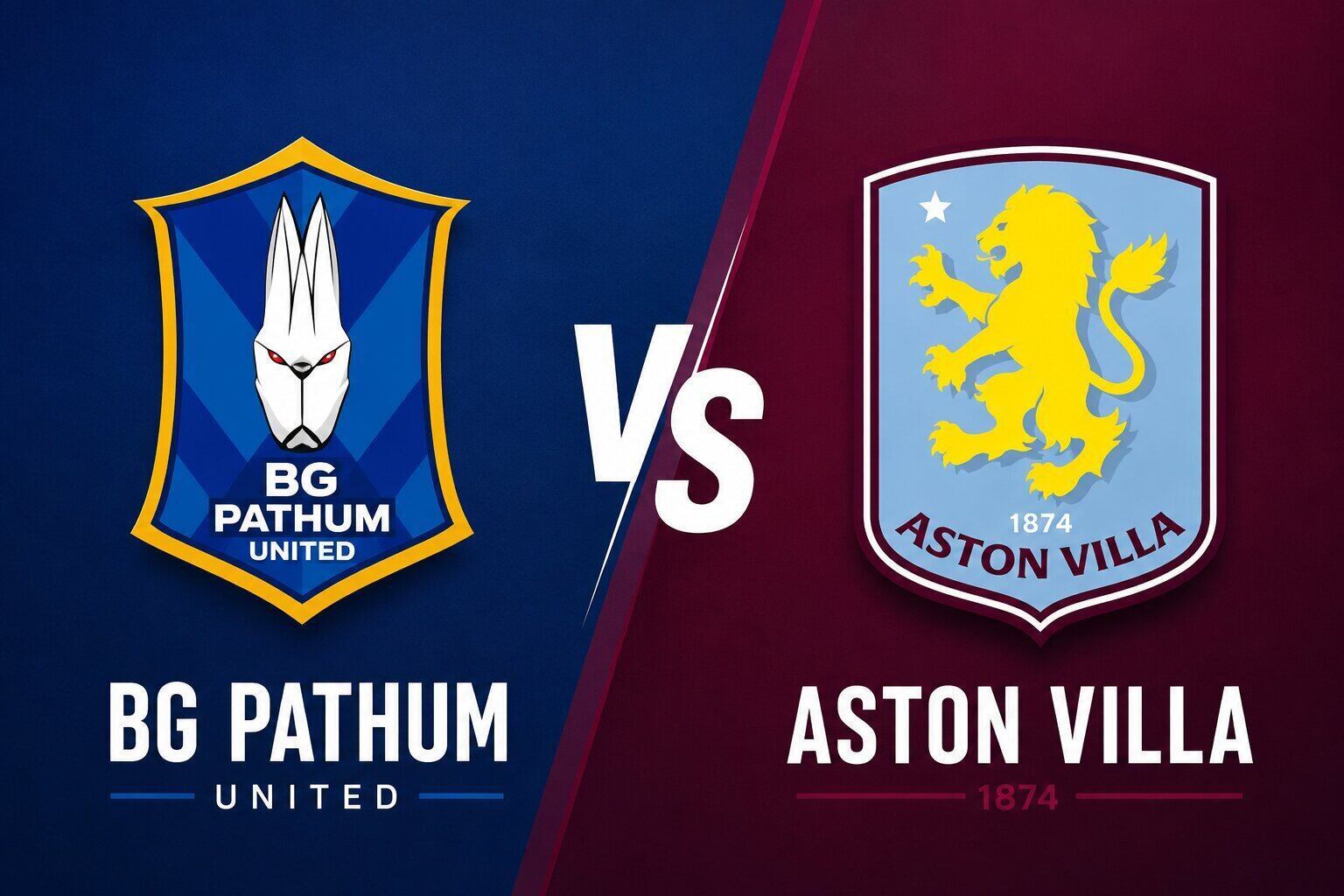 BG Pathum United vs Aston Villa football prediction. Graphics: Dieu Anh