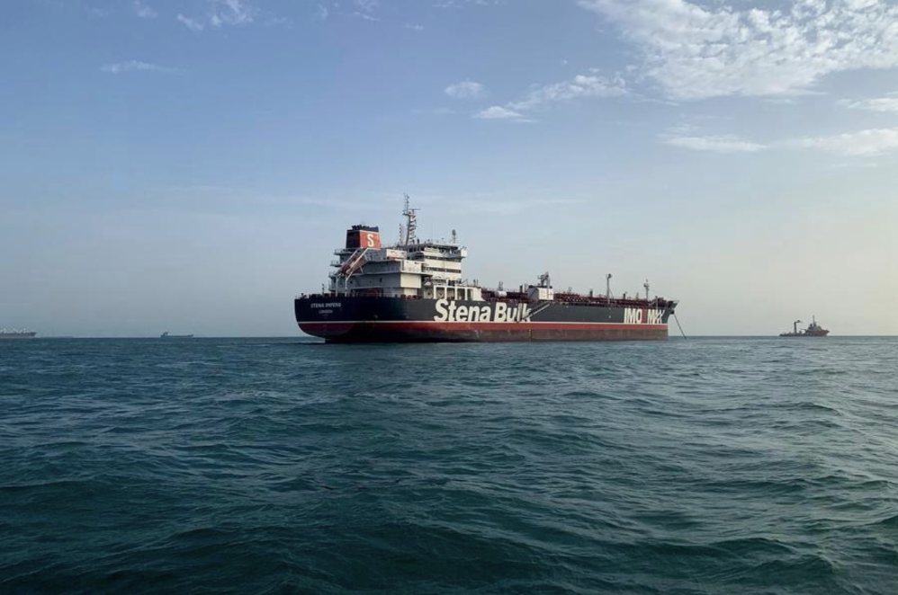 Cargo ship operating in the Strait of Hormuz. Photo: Xinhua