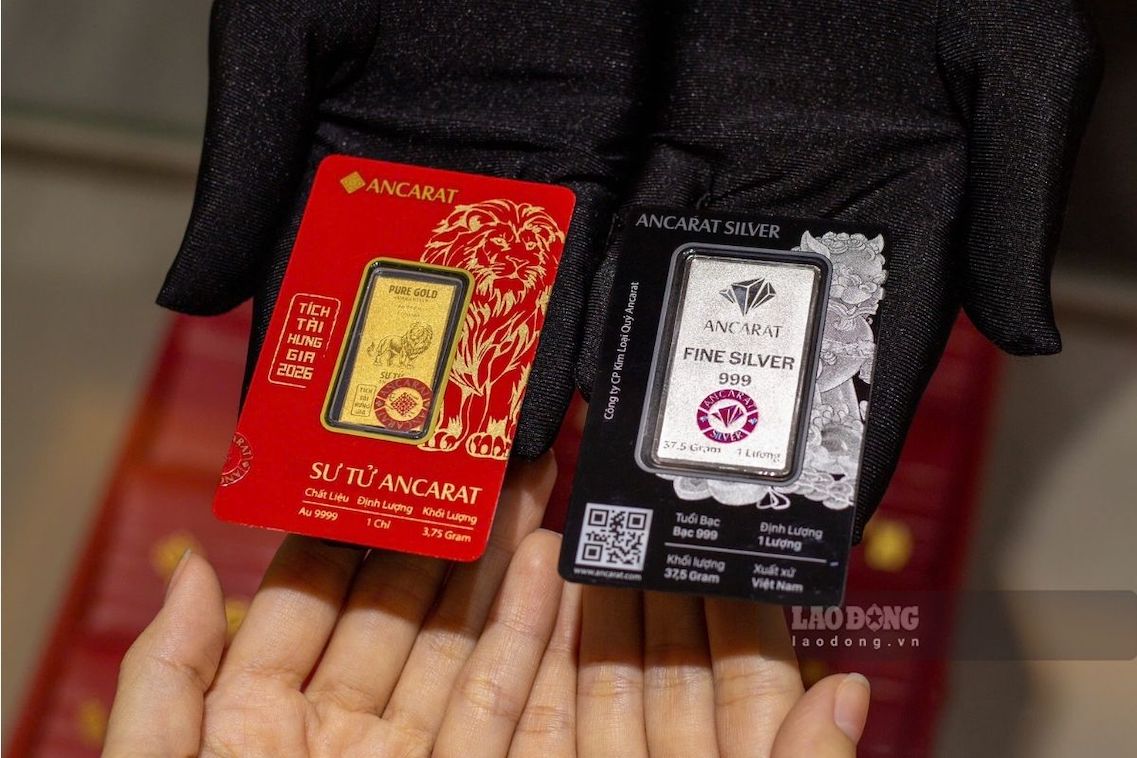 Domestic silver prices adjusted upwards in today's trading session. Photo: Phuong Anh