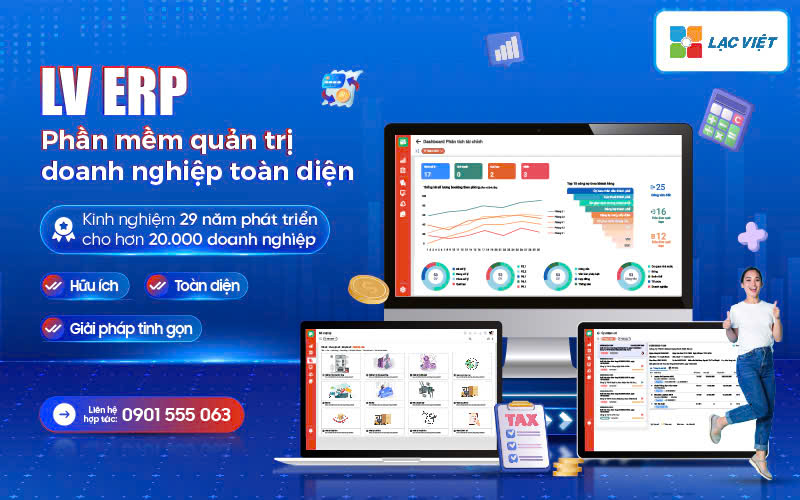 Effective digital transformation requires a unified management platform. Lac Viet ERP helps connect data, standardize processes and optimize operation. Photo: Lac Viet ERP