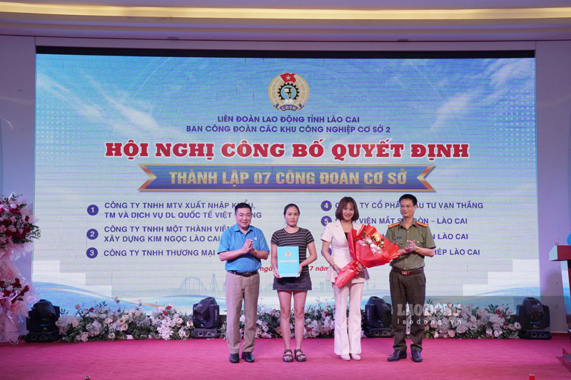 Các cấp Công đoàn tỉnh Lào Cai đẩy mạnh phát triển đoàn viên, thành lập công đoàn cơ sở tại doanh nghiệp. Ảnh: Đinh Đại