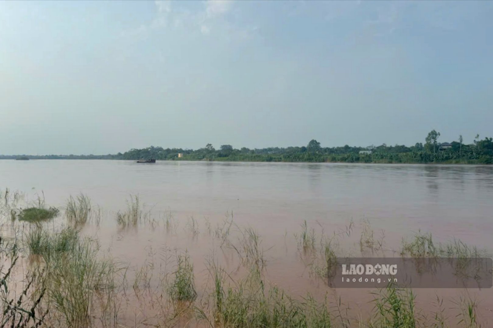 The water level of the Thao River (the main stream of the Red River) is continuing to rise. Photo: To Cong