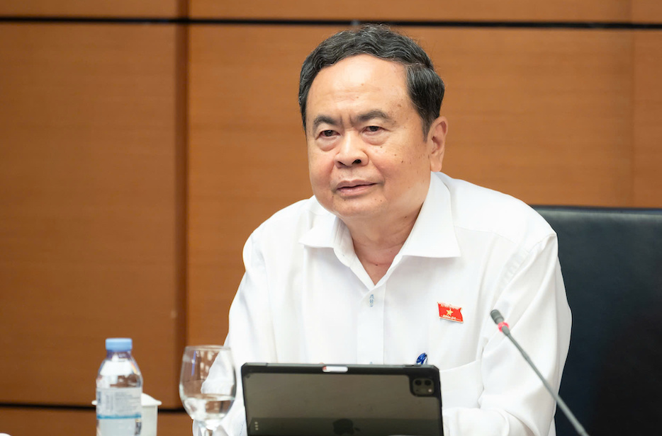 Politburo member, National Assembly Chairman Tran Thanh Man said that it is necessary to recognize school violence and exam cheating as violations of the law, rather than just moral issues. Photo: Quochoi. vn
