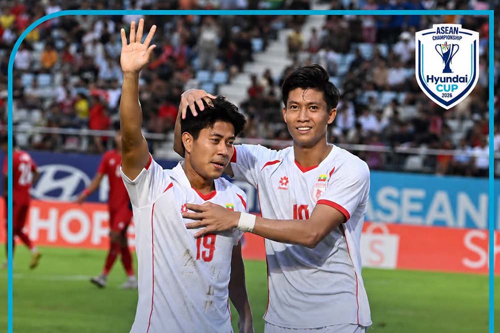 Myanmar team won a resounding 7-2 victory over Laos to continue to nurture hopes for the ASEAN Cup 2026 semi-finals. Photo: AFF