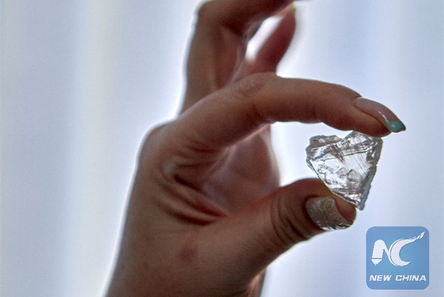 President Vladimir Putin said that Russia's Alrosa group holds about 50% of the world's total diamond reserves. Photo: Xinhua