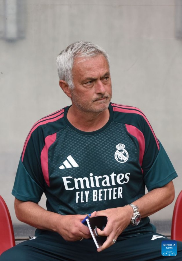 Jose Mourinho has his "second honeymoon" with Real Madrid. Photo: Xinhua