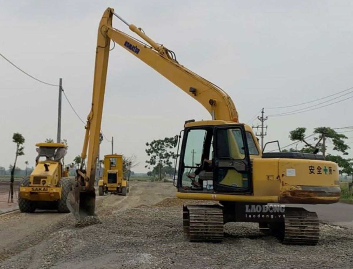 Construction of a resettlement area in Ninh Binh. Photo: Ha Vi