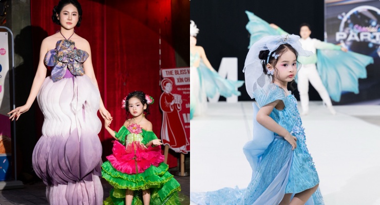 Á hậu Truc Ny's daughter works as a child model in fashion shows. Photo: Character provided