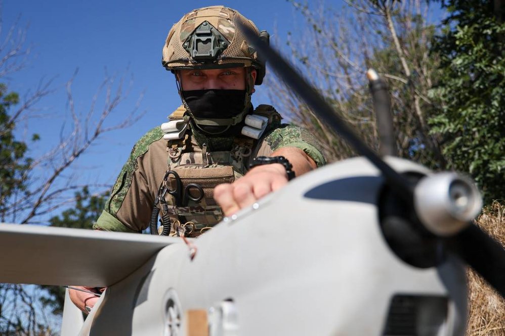 Russian soldiers on duty on the battlefield. Photo: TASS