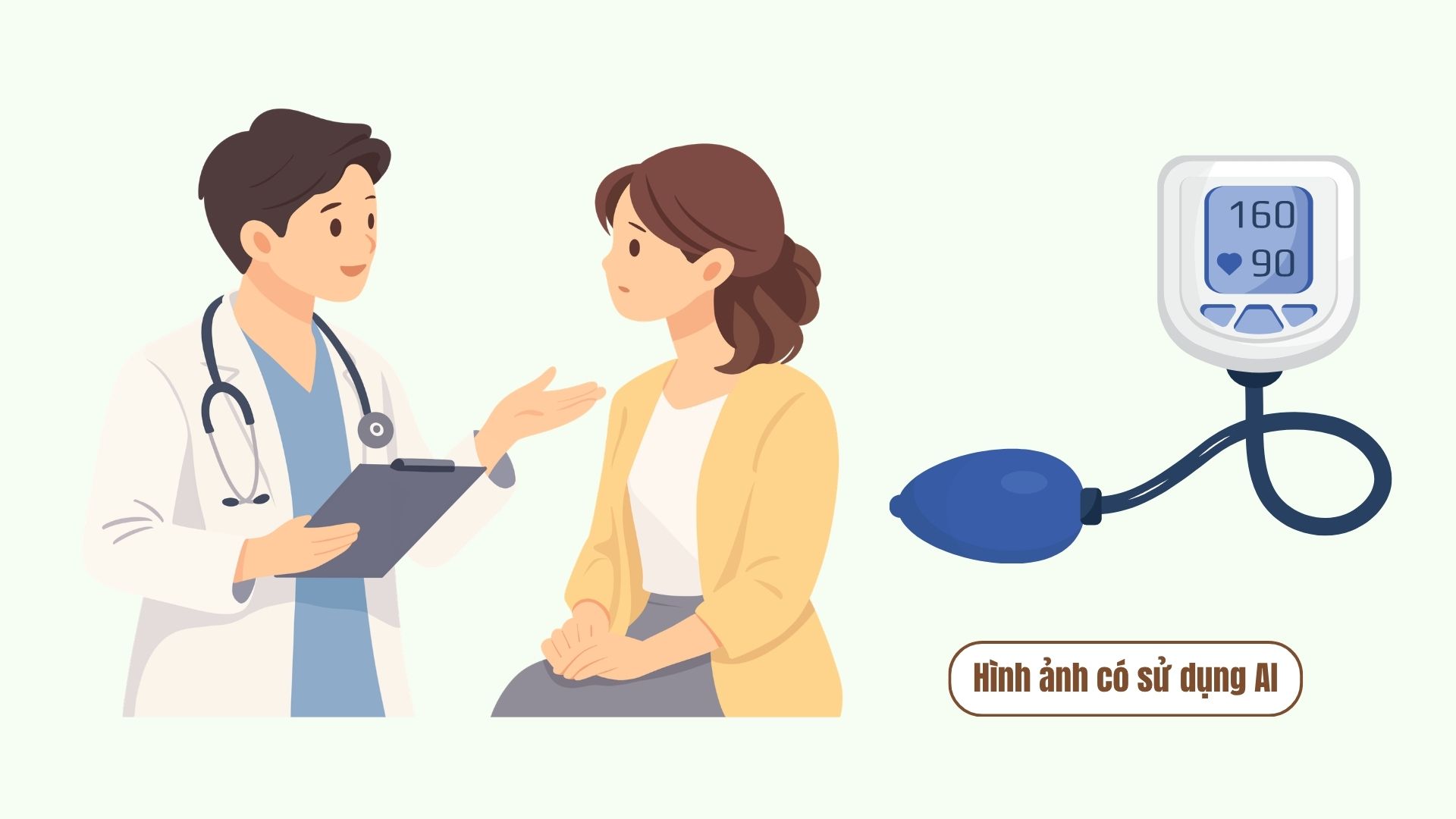 Doctor points out errors when measuring blood pressure, the disease is easily overlooked. Graphics: AI