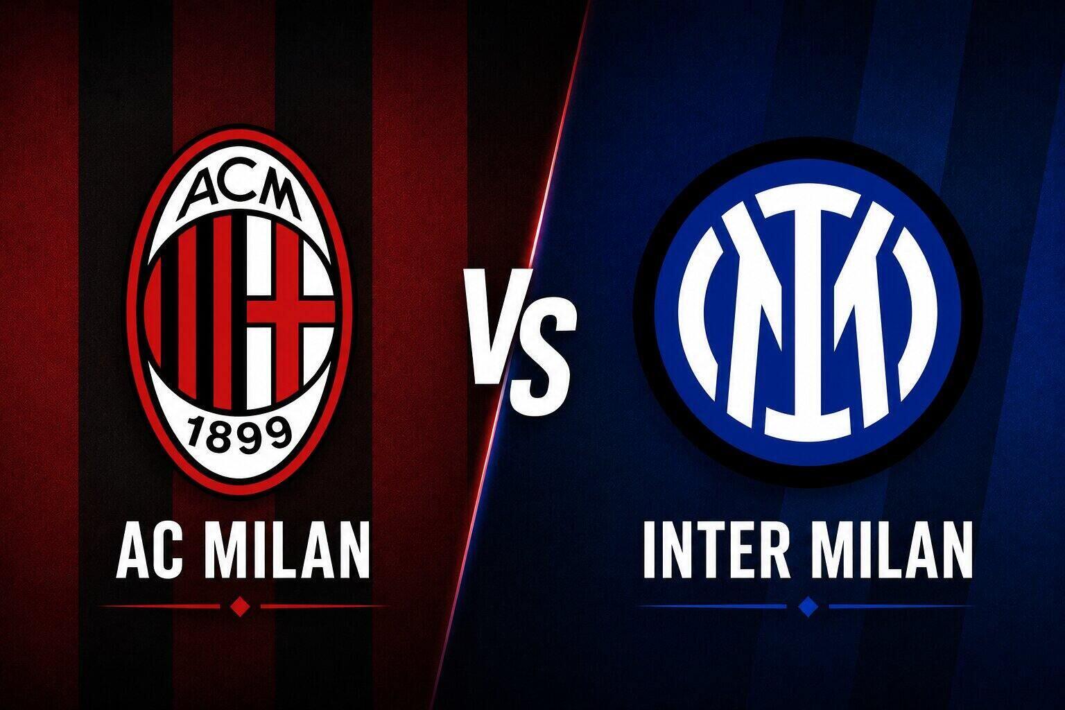 Football prediction AC Milan vs Inter Milan. Graphics: Van An