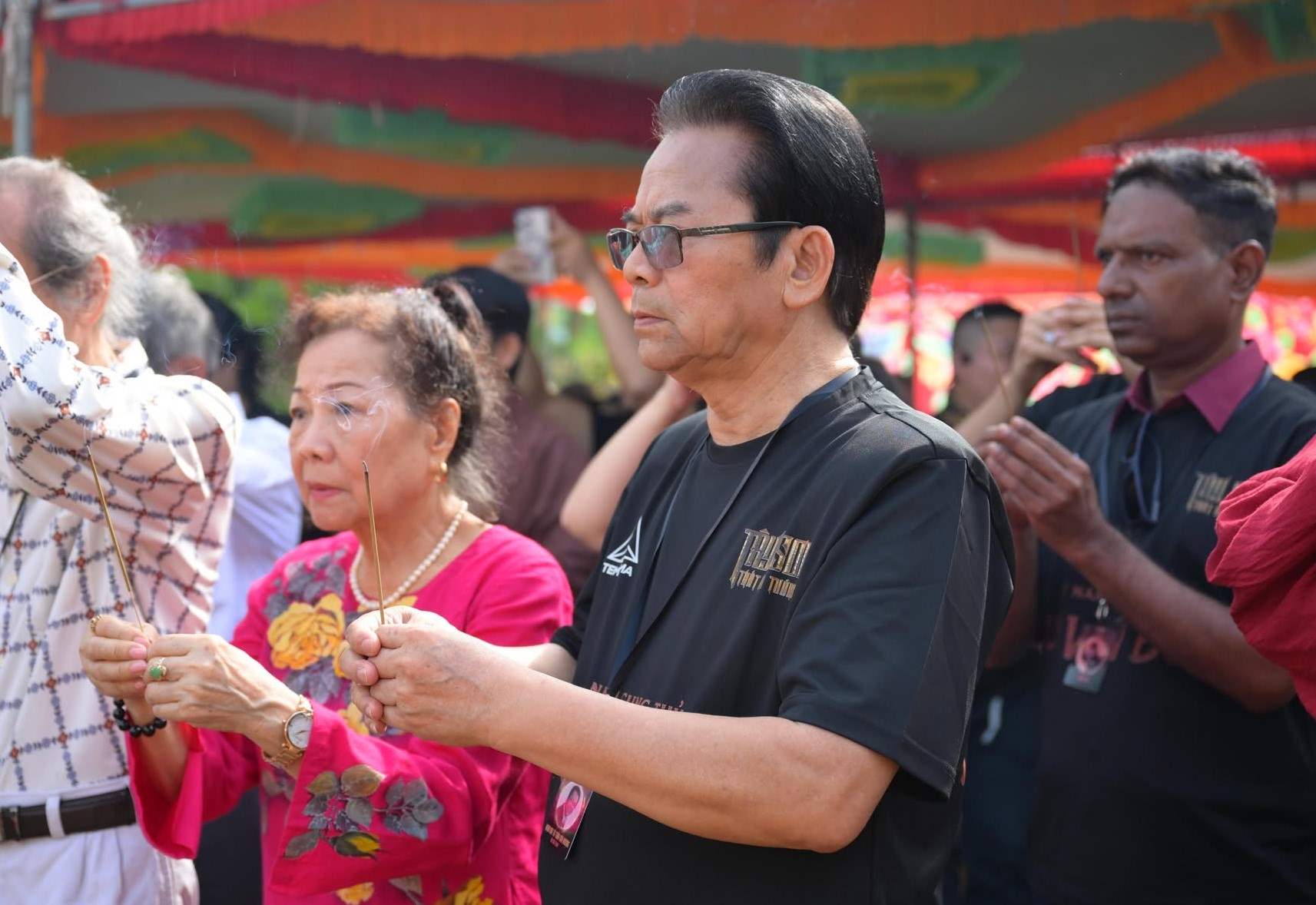 NSND Trần Nhượng en la ceremonia de inauguración de la nueva película. Foto: NSX