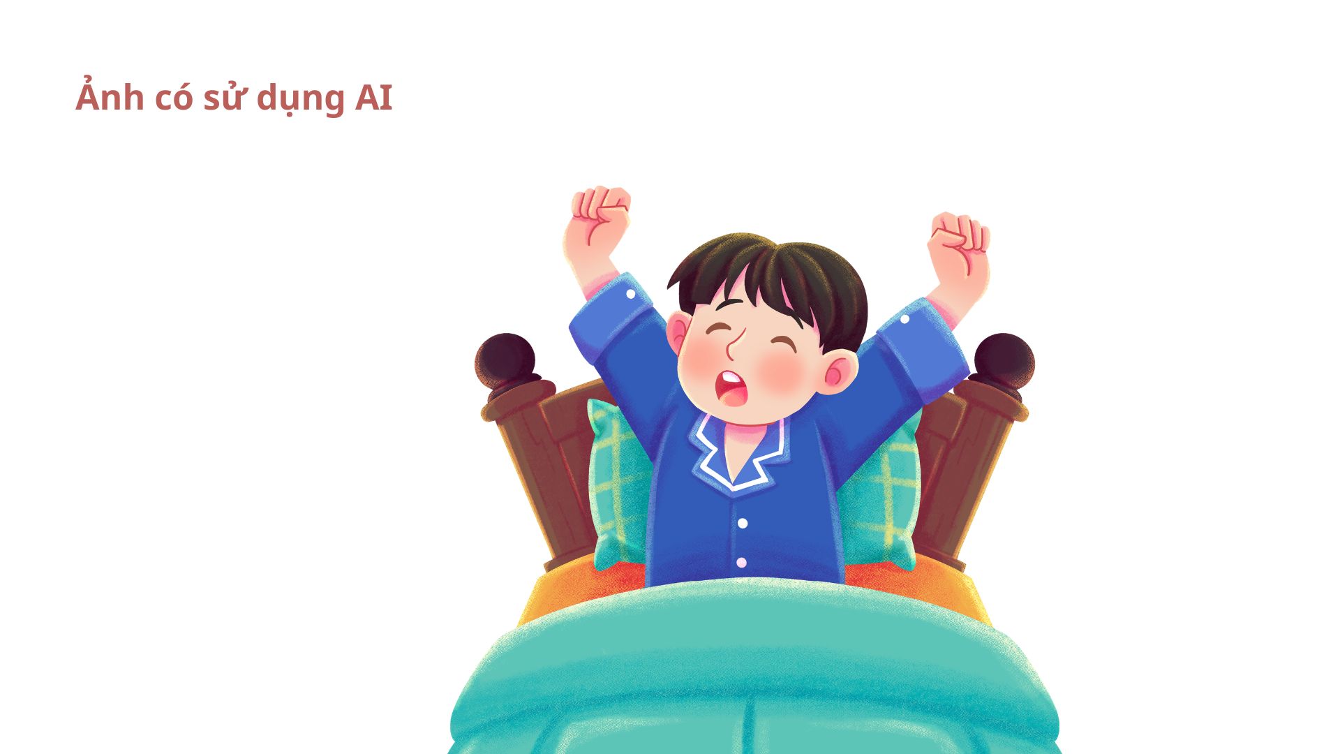 You shouldn't rush into work right after waking up in the morning. Photos using AI: Huong Son