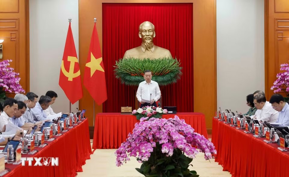 Tổng Bí thư, Chủ tịch nước Tô Lâm chủ trì phiên họp. Ảnh: TTXVN