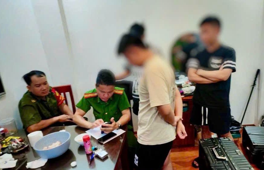 87 người dương tính ma túy bị phát hiện trong buổi sáng tại Đà Nẵng. Ảnh: Công an Đà Nẵng